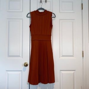 Women’s Burnt Orange Midi Style Dress size 8